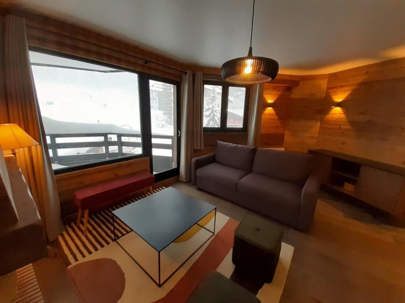 Urlaub in den Bergen 3-Zimmer-Holzhütte für 5 Personen (29) - Résidence les Folyères - La Tania - Wohnzimmer