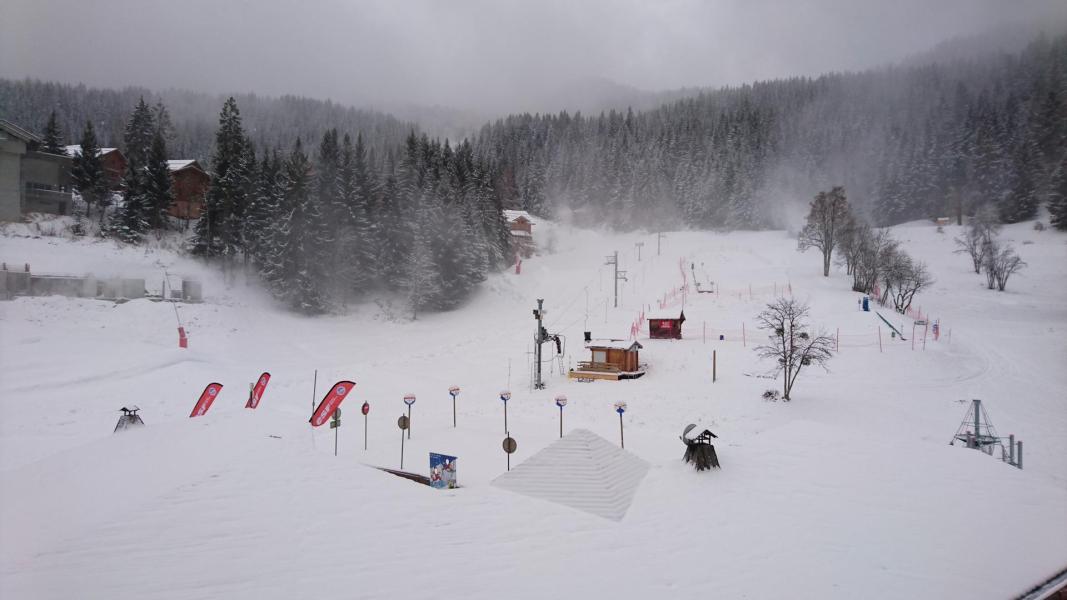 Vacaciones en montaña Apartamento 4 piezas cabina para 9 personas (38-39) - Résidence les Folyères - La Tania - Balcón