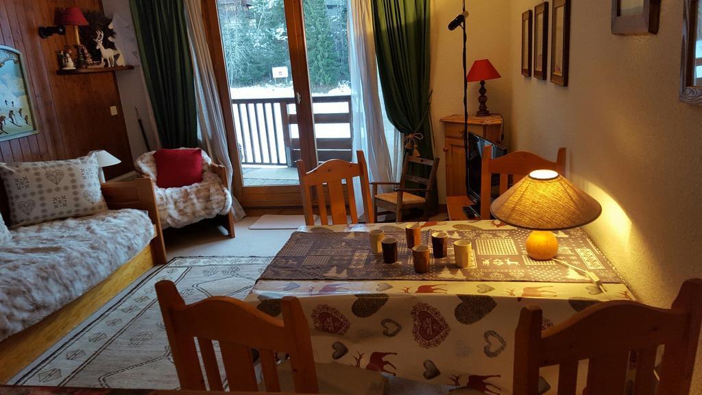 Urlaub in den Bergen Studio für 4 Personen (56) - Résidence les Folyères - La Tania - Wohnzimmer