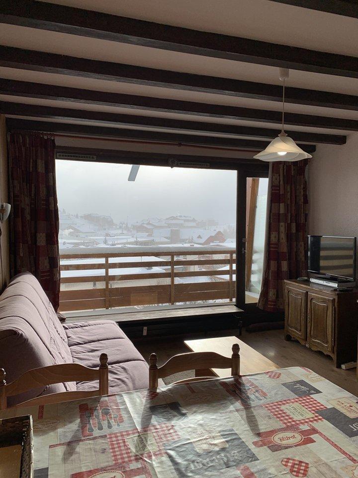 Vakantie in de bergen Studio 4 personen (F4) - Résidence les Gémeaux - Alpe d'Huez - Woonkamer