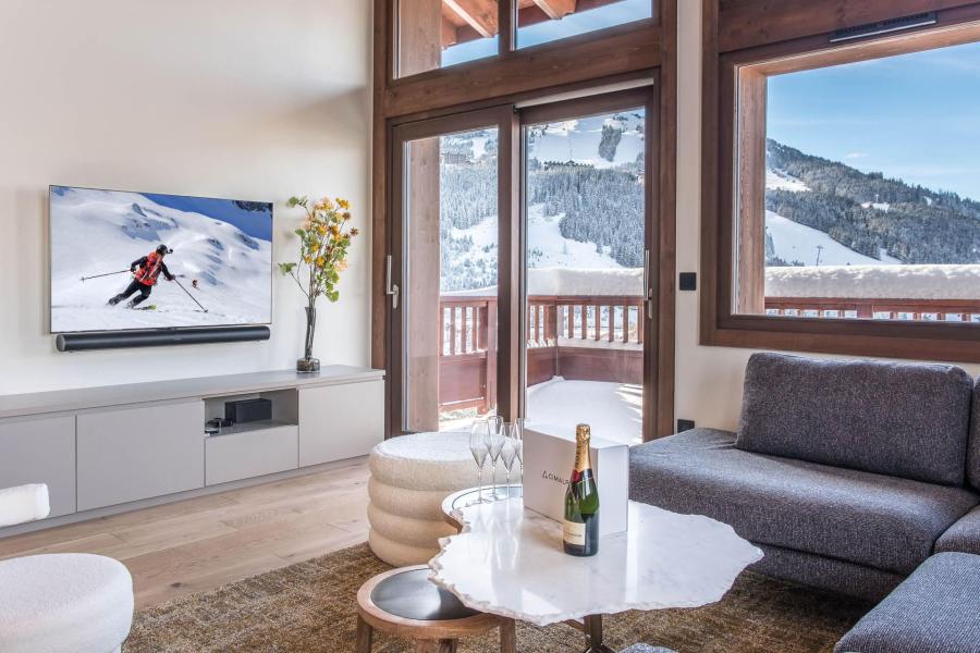 Urlaub in den Bergen 4 Zimmer Maisonettewohnung für 8 Personen (ARCELIN 4) - Résidence les Glaciers - Courchevel - Wohnzimmer