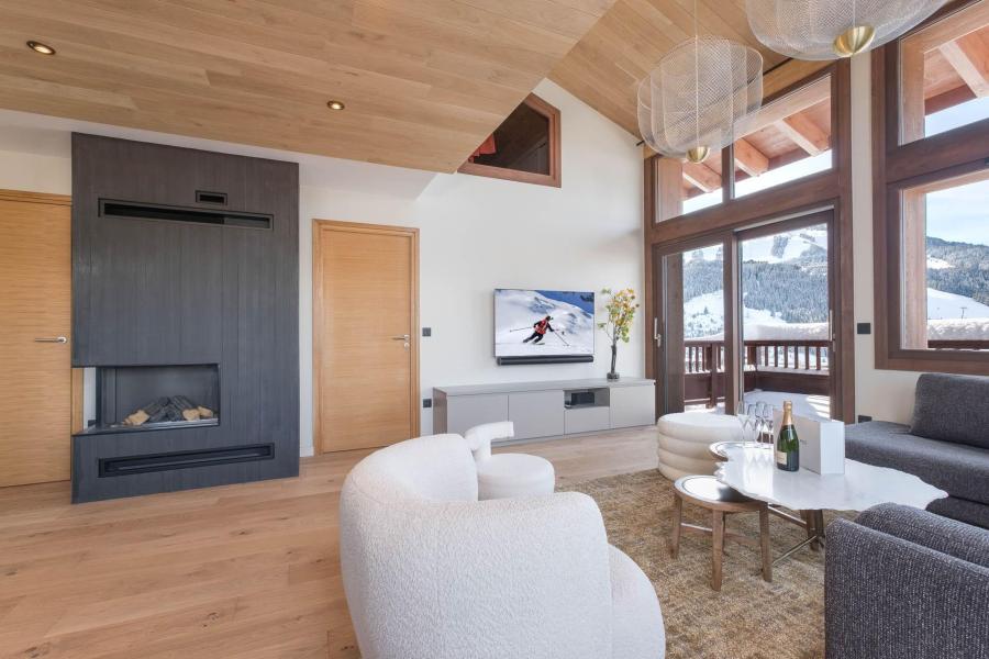 Urlaub in den Bergen 4 Zimmer Maisonettewohnung für 8 Personen (ARCELIN 4) - Résidence les Glaciers - Courchevel - Wohnzimmer