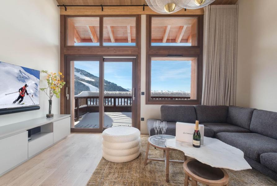 Urlaub in den Bergen 4 Zimmer Maisonettewohnung für 8 Personen (ARCELIN 4) - Résidence les Glaciers - Courchevel - Wohnzimmer