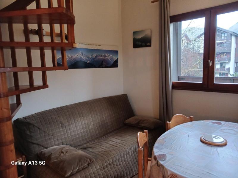 Vakantie in de bergen Appartement 1 kamers mezzanine 5 personen (417) - Résidence les Glières - Les Arcs - Woonkamer