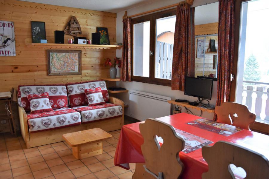 Vakantie in de bergen Appartement 2 kamers 4 personen (5C) - Résidence les Hameaux de la Vanoise - Pralognan-la-Vanoise - Woonkamer