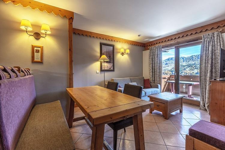 Urlaub in den Bergen 3-Zimmer-Appartment für 6 Personen (A6) - Résidence les Hauts Bois - La Plagne - Wohnzimmer