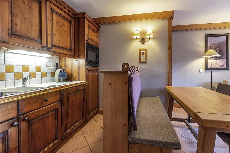 Vakantie in de bergen Appartement 3 kamers 6 personen (A6) - Résidence les Hauts Bois - La Plagne - Keukenblok