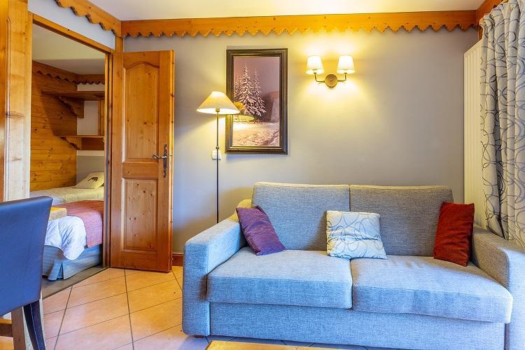 Vakantie in de bergen Appartement 3 kamers 6 personen (A6) - Résidence les Hauts Bois - La Plagne - Woonkamer