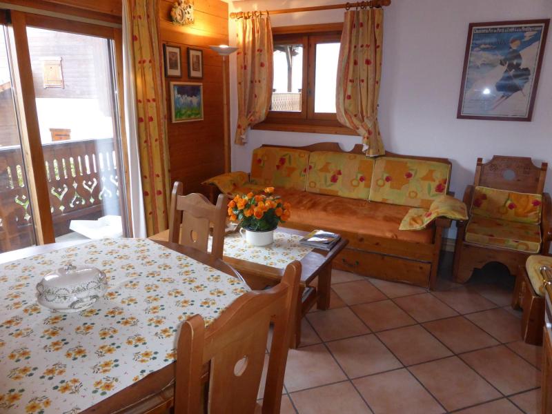 Vakantie in de bergen Appartement 2 kamers 6 personen (Bellachat 01) - Résidence les Hauts de Chavants - Les Houches - Woonkamer