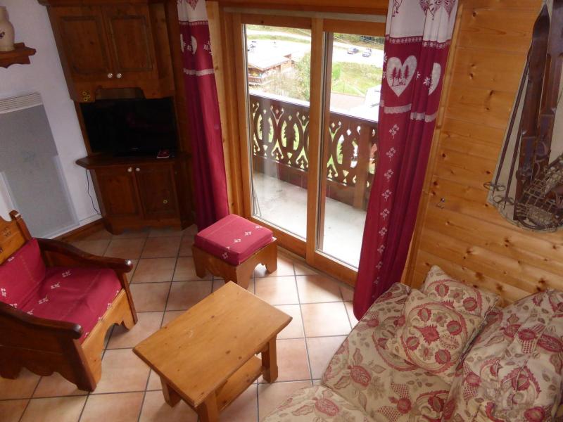 Vakantie in de bergen Appartement 4 kamers mezzanine 6 personen (Vallot 03) - Résidence les Hauts de Chavants - Les Houches - Woonkamer