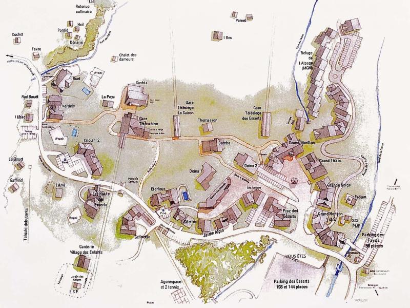 Wakacje w górach Résidence les Hauts des Esserts - Morillon - Plan