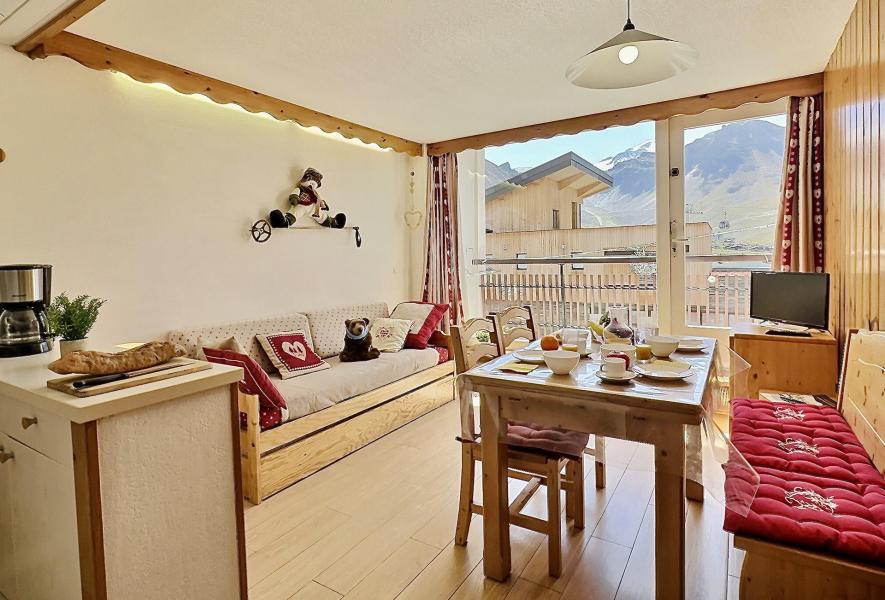 Holiday in mountain resort Studio cabin 4 people (1) - Résidence les Hauts Lieux - Tignes - Living room