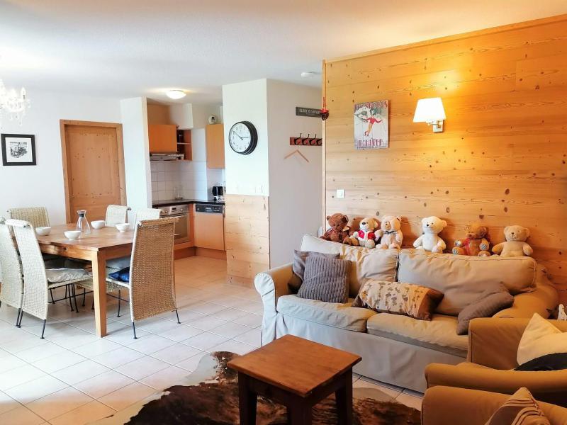Urlaub in den Bergen 4-Zimmer-Appartment für 6 Personen (B02) - Résidence les Jardins Alpins - Morillon - Wohnzimmer