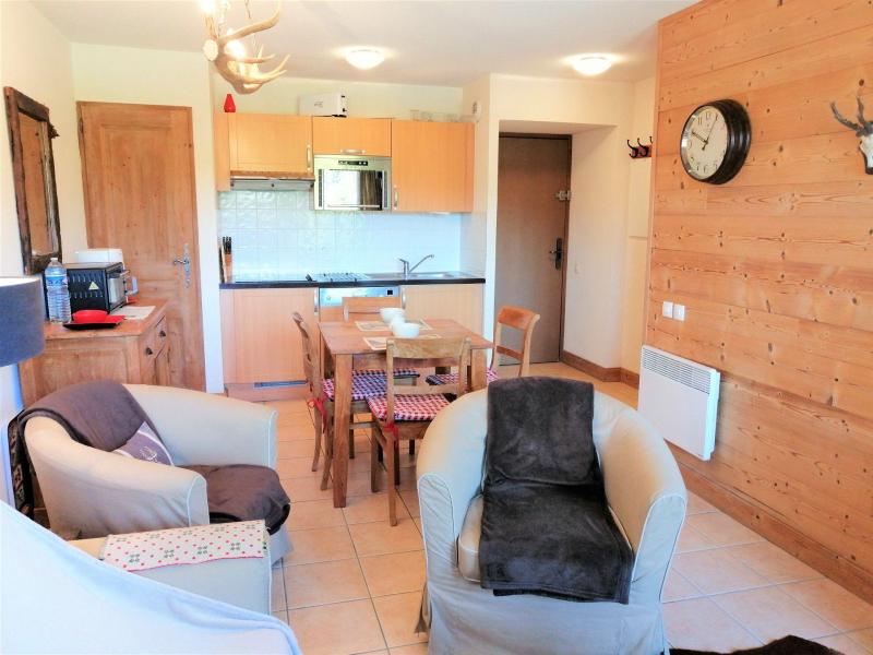 Vakantie in de bergen Appartement 2 kamers 4 personen (JABA04) - Résidence les Jardins Alpins - Morillon - Woonkamer