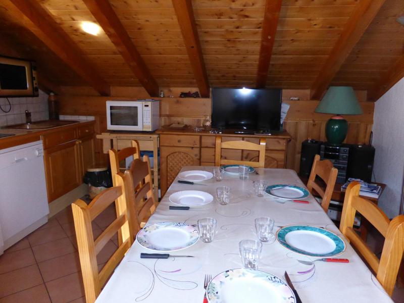 Vakantie in de bergen Appartement 3 kamers bergnis 8 personen (105) - Résidence les Jardins Alpins - Saint Gervais - Woonkamer