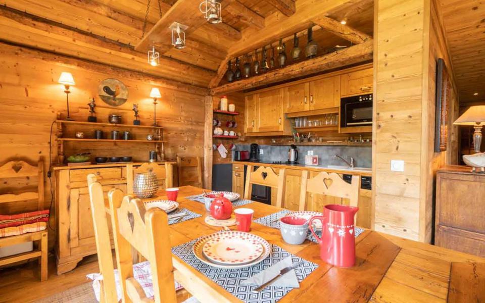 Vakantie in de bergen Appartement 4 kamers 8 personen (GL147) - Résidence les Jardins d'Hiver - Valmorel - Woonkamer