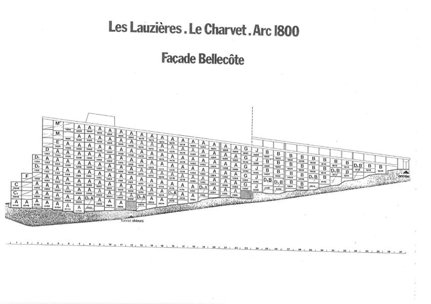 Каникулы в горах Résidence les Lauzières - Les Arcs - план