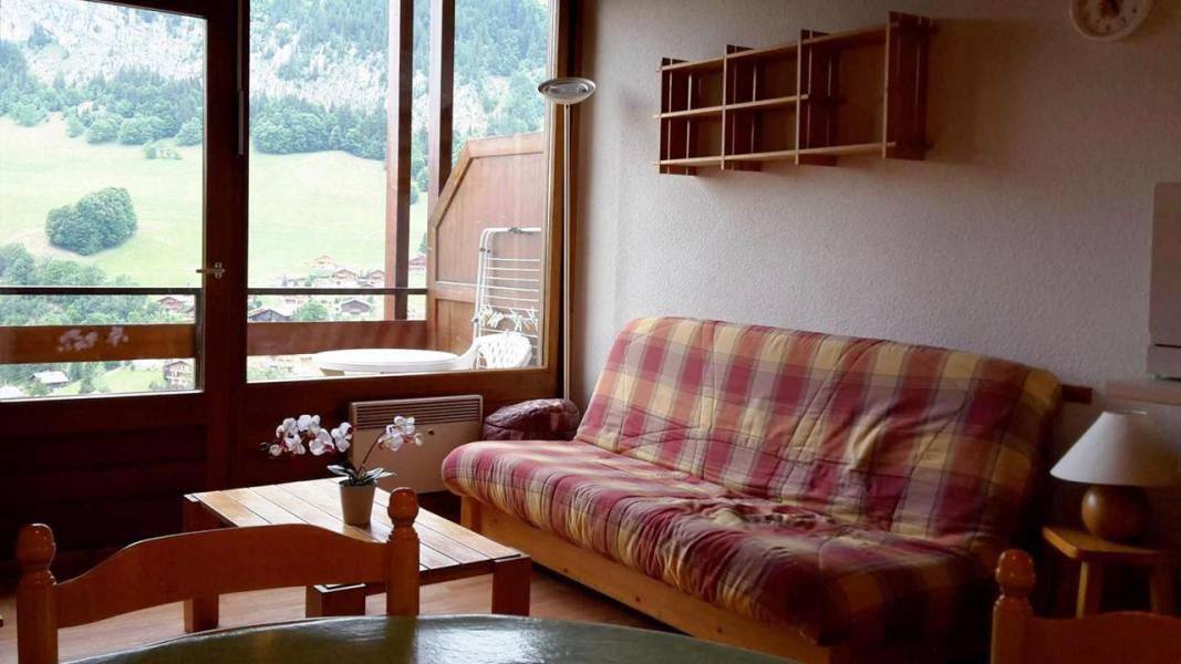 Vakantie in de bergen Studio mezzanine 6 personen (012) - Résidence les Loges - Le Grand Bornand - Woonkamer