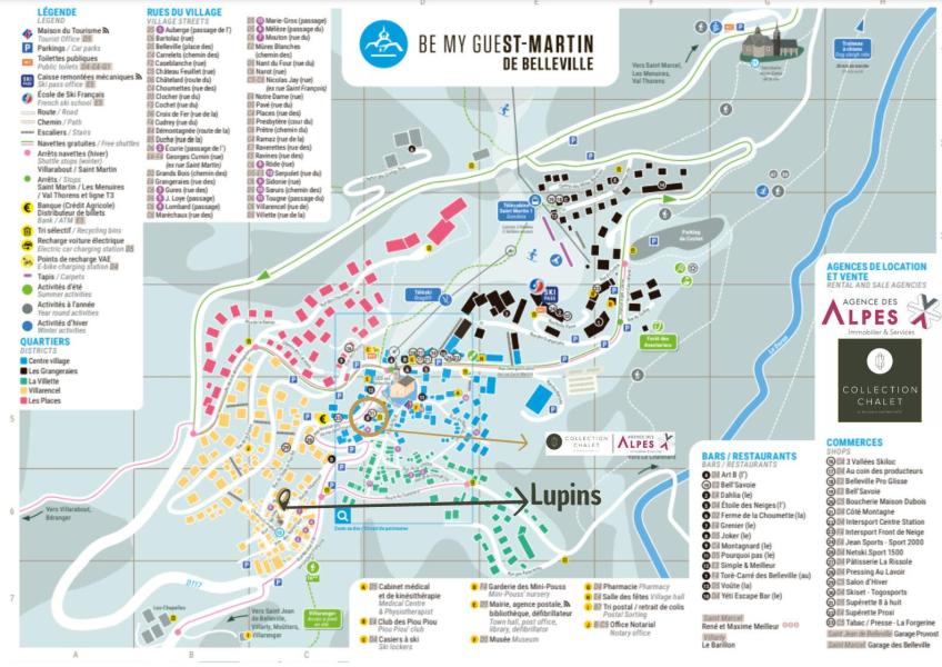 Vacances en montagne Résidence les Lupins - Saint Martin de Belleville - Plan