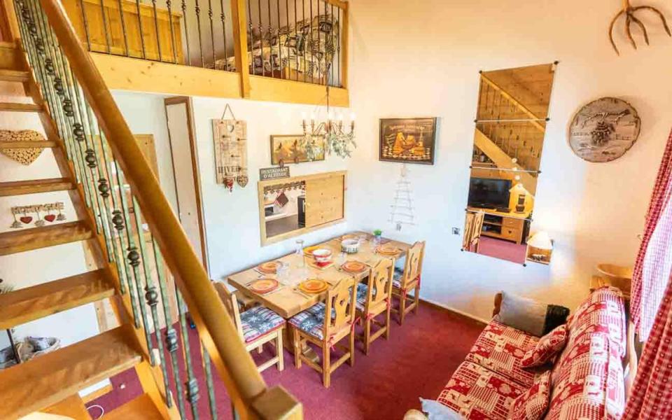 Urlaub in den Bergen 4 Zimmer Maisonettewohnung für 8 Personen (G266) - Résidence les Marches - Valmorel - Wohnzimmer