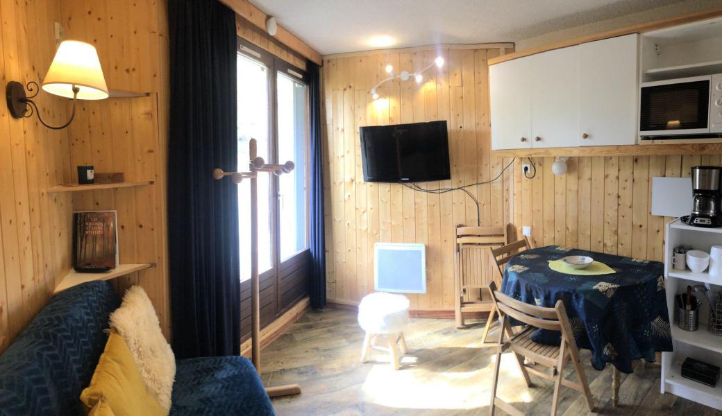 Vakantie in de bergen Studio bergnis 4 personen (201) - Résidence les Marmottes Bleues - Pra Loup - Woonkamer