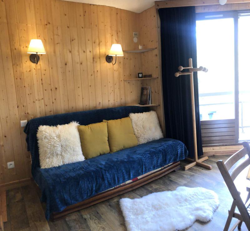 Holiday in mountain resort Studio sleeping corner 4 people (201) - Résidence les Marmottes Bleues - Pra Loup - Living room