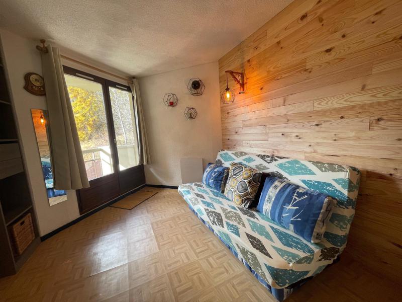 Holiday in mountain resort Studio sleeping corner 4 people (205) - Résidence les Marmottes Bleues - Pra Loup - Living room