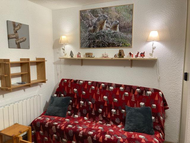 Holiday in mountain resort Studio sleeping corner 4 people (403) - Résidence les Marmottes Bleues - Pra Loup - Bedroom