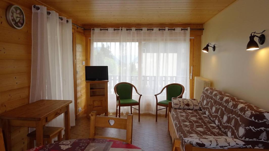 Urlaub in den Bergen 3-Zimmer-Appartment für 6 Personen (135) - Résidence les Mélèzes - Les Gets - Wohnzimmer