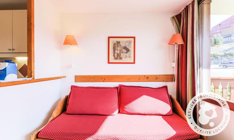 Vakantie in de bergen Appartement 2 kamers 6 personen (25m²) - Résidence les Mélèzes - MH - Alpe d'Huez - Woonkamer