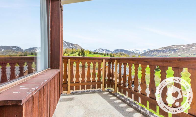 Rent in ski resort 2 room apartment 6 people (Confort 25m²-5) - Résidence les Mélèzes - MH - Alpe d'Huez - Balcony