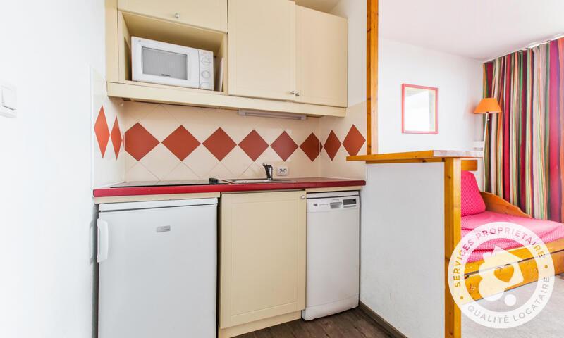 Wakacje w górach Apartament 2 pokojowy 6 osób (Confort 25m²-5) - Résidence les Mélèzes - MH - Alpe d'Huez - Aneks kuchenny