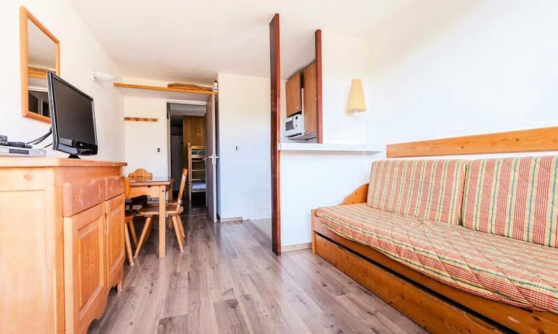 Rent in ski resort 2 room apartment 6 people (Confort 40m²) - Résidence les Mélèzes - MH - Alpe d'Huez - Living room