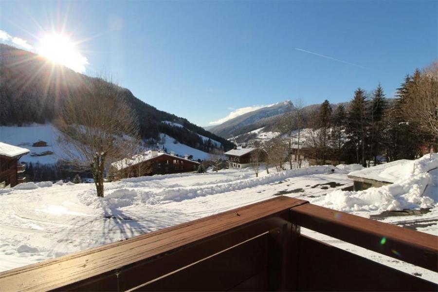 Vacances en montagne Studio cabine 4 personnes (0A) - Résidence les Mélèzes - Le Grand Bornand - Balcon