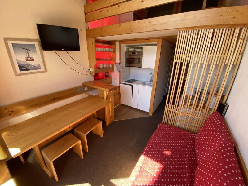 Vakantie in de bergen Studio mezzanine 4 personen (325) - Résidence les Mirantins 3 - Les Arcs - Woonkamer