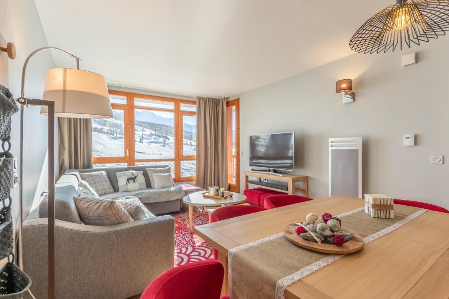 Urlaub in den Bergen 4-Zimmer-Appartment für 6 Personen (717) - Résidence les Monarques - Les Arcs - Wohnzimmer