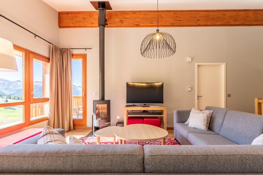 Vacanze in montagna Appartamento 5 stanze per 8 persone (1003) - Résidence les Monarques - Les Arcs - Stufa a legna