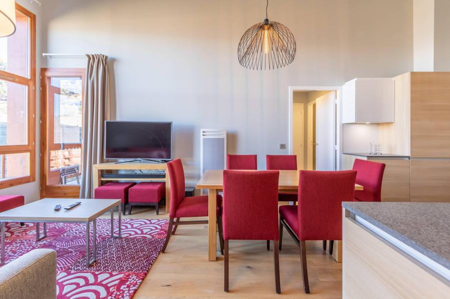 Vakantie in de bergen Appartement 4 kamers 6 personen (702) - Résidence les Monarques - Les Arcs - Woonkamer