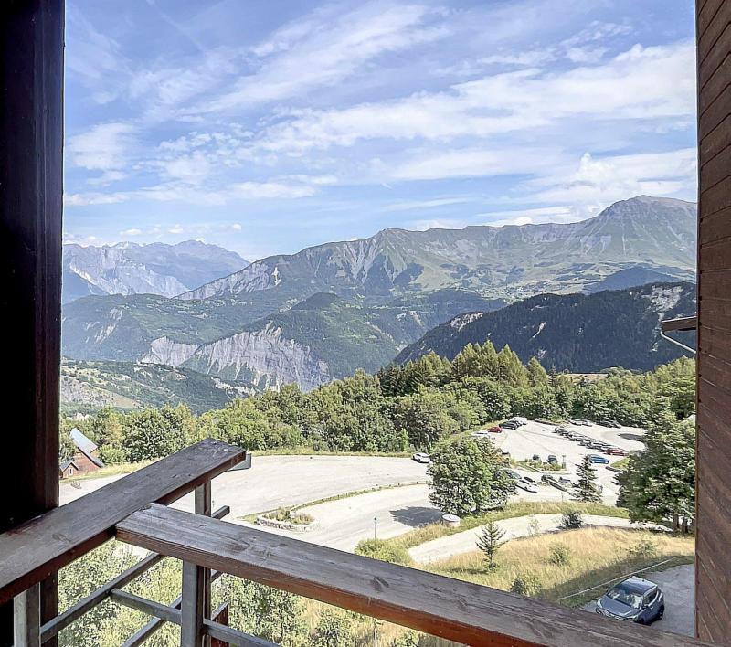 Urlaub in den Bergen 2-Zimmer-Appartment für 6 Personen (B68) - Résidence les Pistes - Le Corbier - Balkon