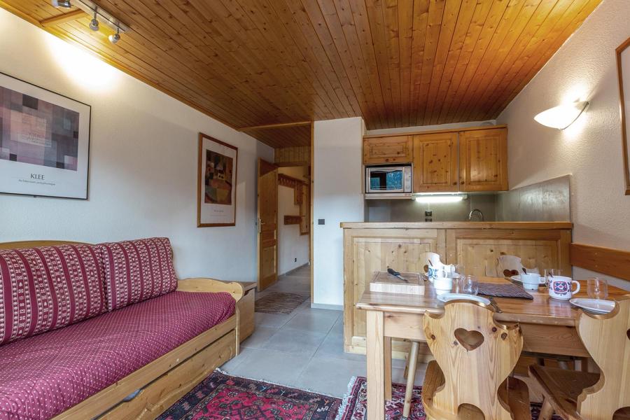 Vakantie in de bergen Studio cabine 4 personen (002) - Résidence les Plattières - Méribel-Mottaret - Woonkamer