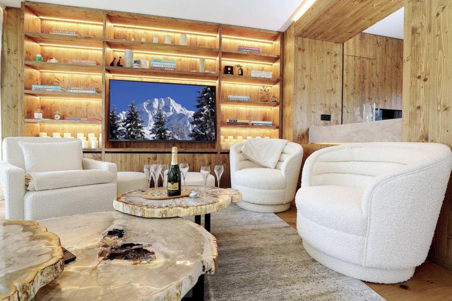 Holiday in mountain resort 4 room duplex apartment 6 people (1150) - Résidence les Portes de Courchevel - Courchevel - Living room