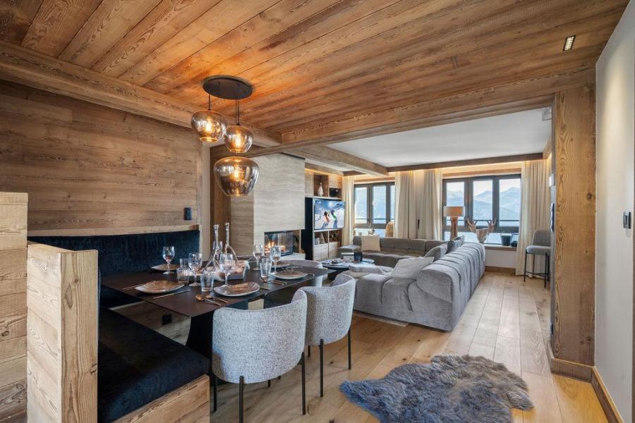 Holiday in mountain resort 4 room duplex apartment 6 people (720B) - Résidence les Portes de Courchevel - Courchevel - Living room