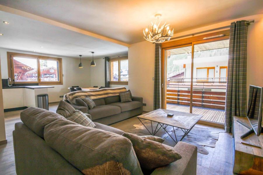 Wakacje w górach Apartament 4 pokojowy 6 osób (101) - Résidence les Portes du Pleney - Morzine - Pokój gościnny