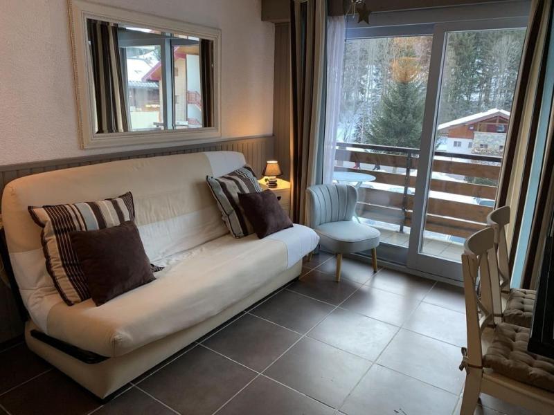 Holiday in mountain resort Studio sleeping corner 4 people (PDS208B) - Résidence les Portes du Soleil - Châtel - Living room