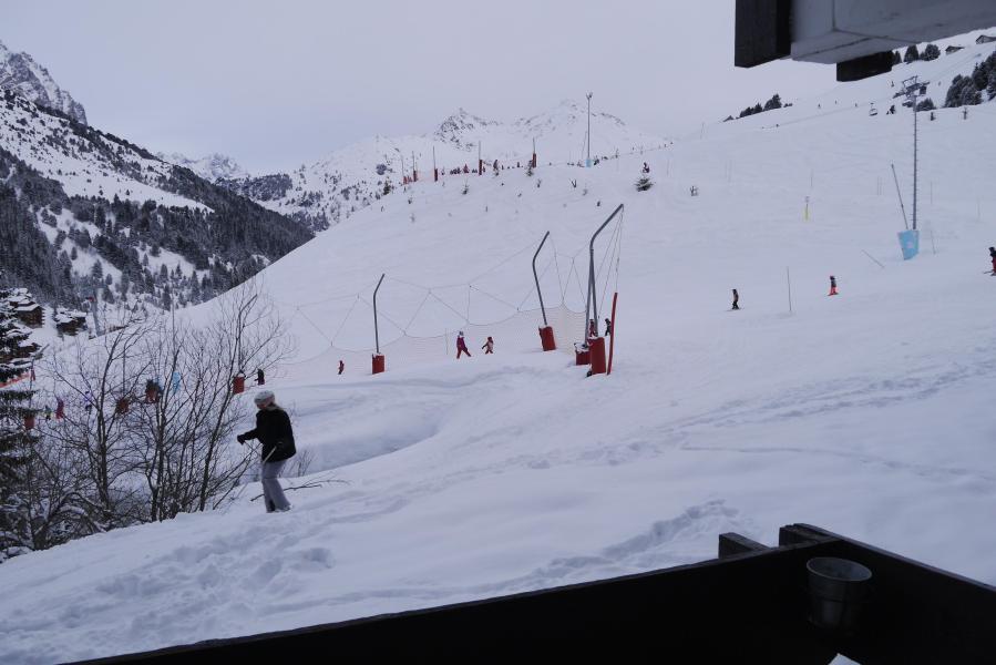 Vacances en montagne Studio 3 personnes (002) - Résidence les Provères - Méribel-Mottaret - Balcon