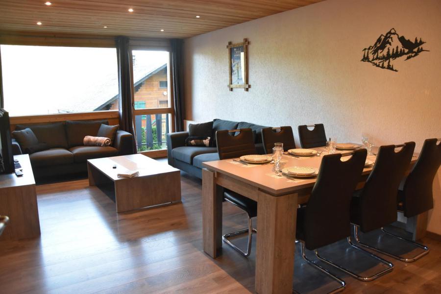 Vakantie in de bergen Appartement 4 kamers 6 personen (RHO108) - Résidence les Rhododendrons - Châtel - Woonkamer