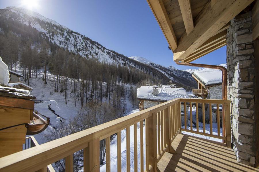 Urlaub in den Bergen 4-Zimmer-Holzhütte für 6 Personen (RIVES 6) - Résidence les Rives de l'Isère - Val d'Isère - Balkon