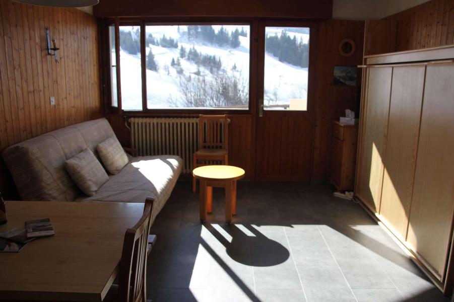 Vakantie in de bergen Studio 4 personen (2D) - Résidence les Roches Fleuries - Le Grand Bornand - Woonkamer