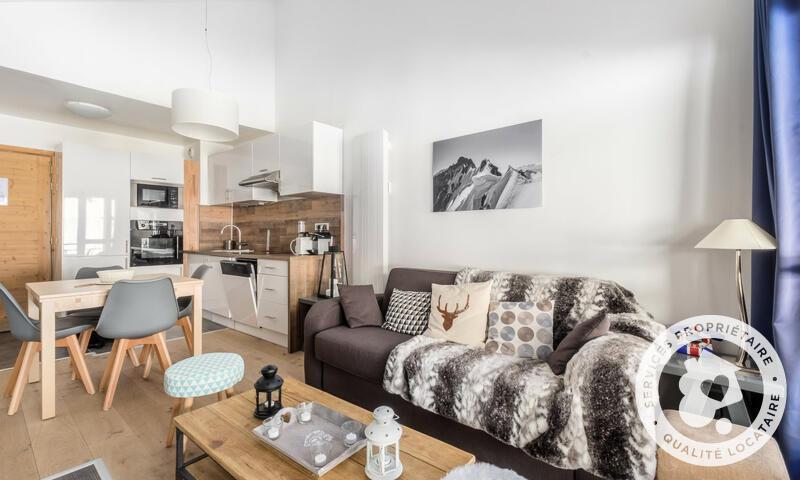 Skiverleih 3-Zimmer-Appartment für 6 Personen (Sélection 42m²-5) - Résidence les Terrasses d'Eos - MH - Flaine - Wohnzimmer