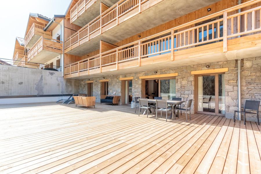 Urlaub in den Bergen 4-Zimmer-Appartment für 6 Personen (B02) - Résidence les Terrasses de la Vanoise - Champagny-en-Vanoise - Terrasse